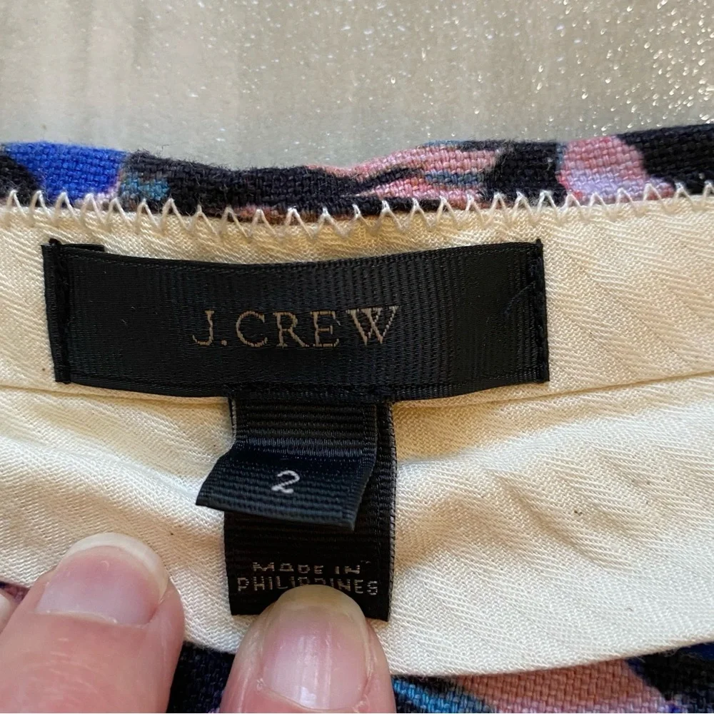 J. Crew Woven Vibrant Colorful Floral Chino Bermuda 3” Inseam Shorts, women’s 2